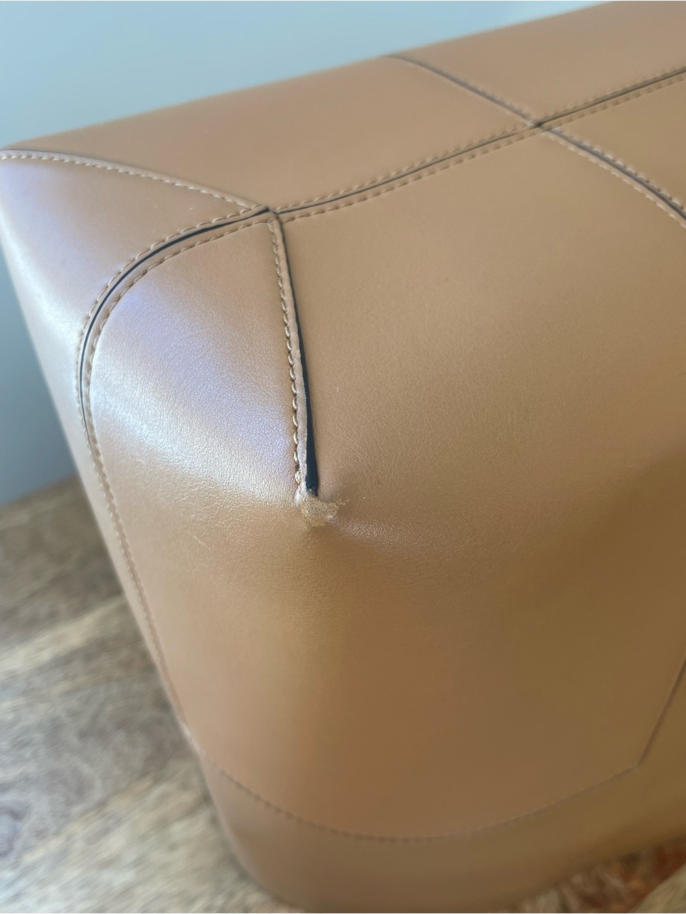 Tory Burch Cognac Leather Tote with Zip Pouch - Picture 9 of 14